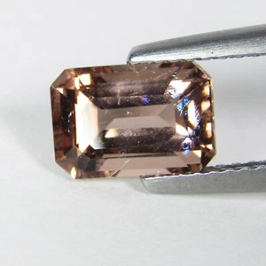 1.75Cts Genuino Natural Color Melocotón Morganita Esmeralda 6x4. Corte Colección Gema VDO - Imagen 1 de 6