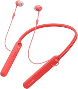 SONY WI-C400 Wireless Bluetooth Stereo In-Ear Headphones Red from japan - Picture 1 of 8