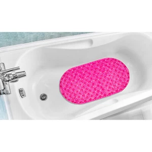 Popular Bath Bubble Vinyl Oblong Tub Mat, 15.5x27 Inches - Picture 1 of 10