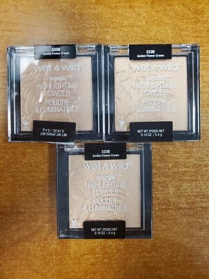 3 Pk: WET N WILD MegaGlo Highlighting Powder 333B Golden Flower Crown (S3219) - Image 1 of 2