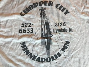 T-Shirt Chopper City Motorrad MC Minneapolis MN Vintage Lyndale 70er? - Bild 1 von 15