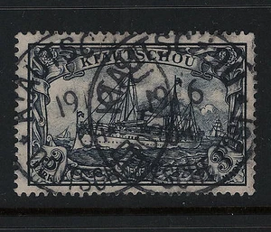 OPC 1901 Colonias alemanas Kiauchau 3m sc#21 Mi#16 Usado en muy buen estado firmado - Imagen 1 de 3