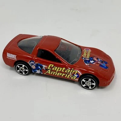 2002 Maisto Chevrolet Corvette Captain America Ultimate Marvel 1:64 Scale - Image 1 of 4