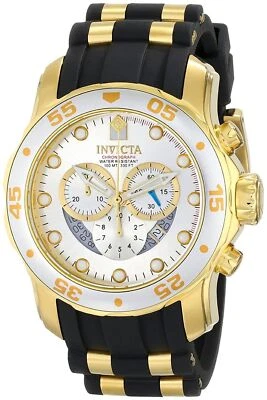 Invicta Men's Pro Diver Collection Chronograph Black Polyurethane Watch 6985 - Image 1 of 3