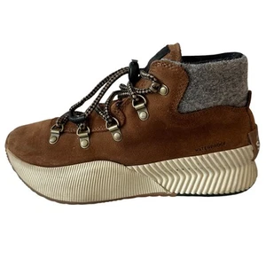 Sorel Sneakers Out N About III Conquest Tan Suede Waterproof Shoes Women's Sz 6 - Picture 1 of 12