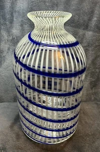 Murano Glas Kunst Vase Carlo Moretti zugeschrieben (1934-2008) Italien 12”x7” um 1960 - Bild 1 von 16