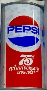 Pepsi Can Juice Tab Top. 75th Anniversary 1898-1973. Munster, IN. Very Nice! - Picture 1 of 6