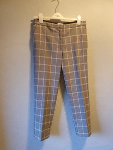H&M smart grey check crop tailored trousers, 12 - 14, EUR40 - Picture 1 of 4
