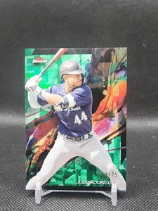 2024 Topps Finest Julio Rodriguez Common Green /75 Refractor Seattle Mariners  - Bild 1 von 1