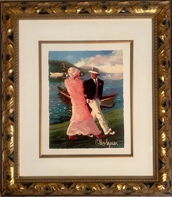 Pintura Giclee Otto Aguiar Firmada en Oro Numerada 144/245 Mañana En Axixa  Foto 1 de 4