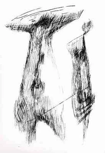 Bernhard HEILIGER - INFORMELLE SKIZZE 1956 - Picture 1 of 1