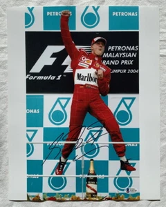 Michael Schumacher signed 11x14 photo F1 Formula one Ferrari 2004 w/ BECKETT COA - Picture 1 of 2