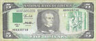 LIBERIA 5 DOLLARS 1989 P 19