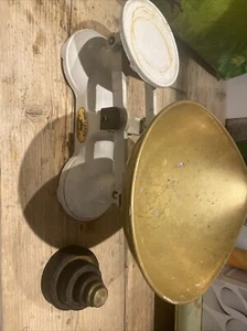 Vintage White Weylux Scales and weights - Picture 1 of 4