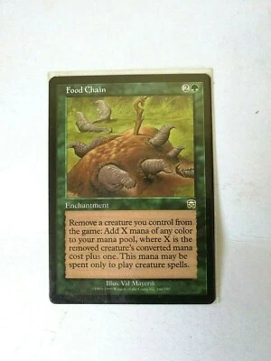 1 X FOOD CHAIN MTG JAPANESE Mercadian Masques RARE CARD MINT CONDITION #1880 - Image 1 of 4