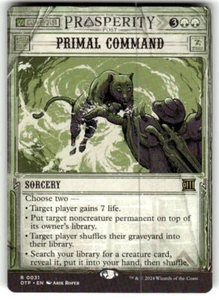 Primal Command Outlaws of Thunder Junction: Breaking News Regular MTG NM - Picture 1 of 2