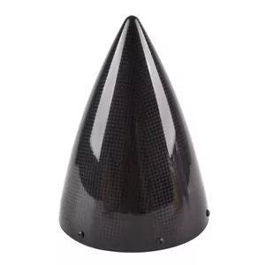 5 Zoll 1 Stck. kein Mund Kohlefaser Spinner Kegel Propeller Abdeckung für RC Flugzeug - Bild 1 von 7