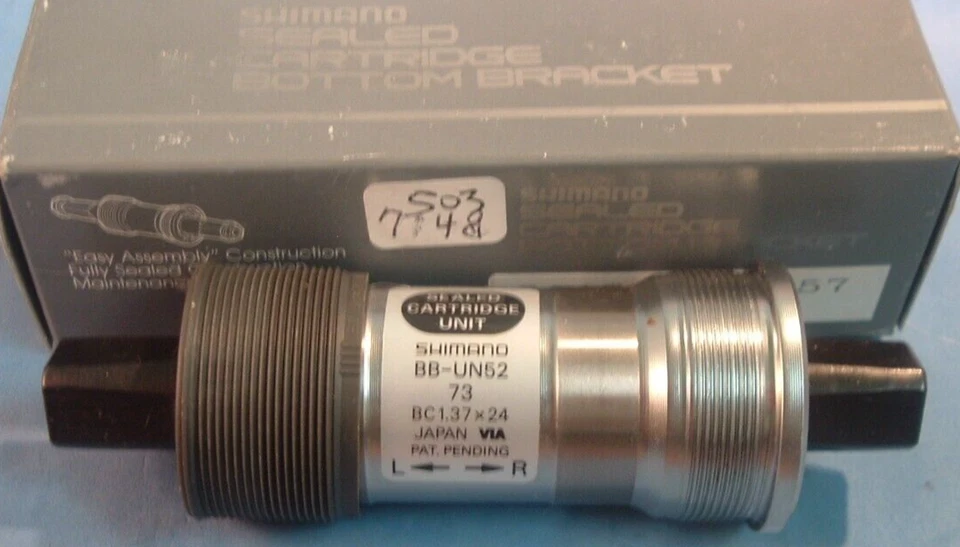 Shimano Bb-un52 Square Taper Bottom Bracket 111mm X 68mm