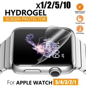 For Apple Watch iWatch 5/4/3/2/1 38/42/40/44mm Screen Protector Soft Hydrogel - Picture 1 of 12