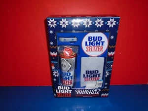 Bud Light Seltzer Collector's Essentials Gift Set Glass Coaster Bottle Opener  - Picture 1 of 5