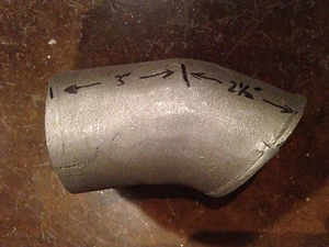 45 degree elbow tube, Cast aluminum, supercharger  - Picture 1 of 1