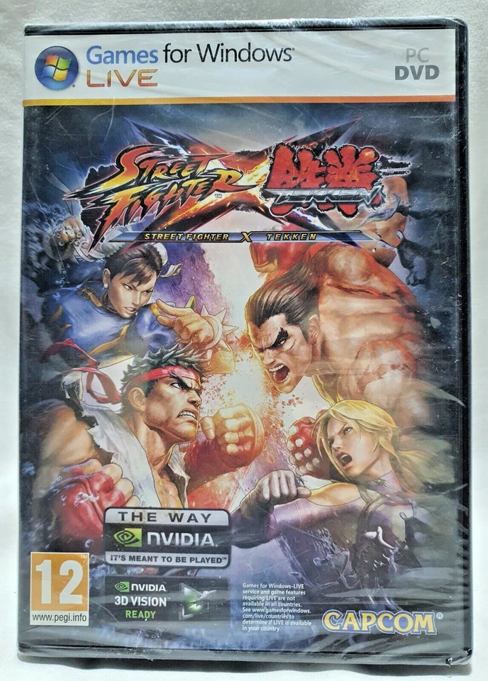 Street Fighter X Tekken PC DVD-ROM NEW Factory Sealed with minor foil deffect - Bild 1 von 4