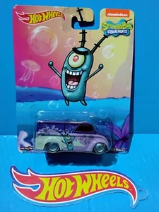 2015 HOT WHEELS POP CULTURE DAIRY DELIVERY PURPLE PLANKTON SPONGEBOB SQUAREPANTS - Picture 1 of 7