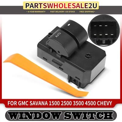 Front Diver Left Power Window Switch for GMC Savana 2500 3500 08-23 Chevrolet - Image 1 of 4