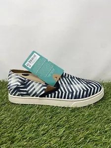 OluKai Pehuea Pa'i White Blue Casual Sneakers Slip-On Shoes Women Sz 7.5 - Picture 1 of 9