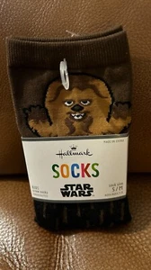 Hallmark Star Wars Chewbacca Kids Novelty Socks Socks sz s/m 1-3 yrs - Picture 1 of 3