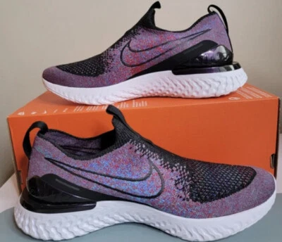 Nike Epic Phantom React Flyknit FK Men Sz 9 Purple/Black BV0417 002 - Image 1 of 4