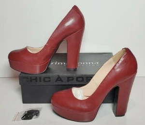 PRIMADONNA COLLECTION WOMEN SZ EURO 38 ROSSO 4 IN HEELS NEW / BOX GP12024-21ECP - Picture 1 of 12