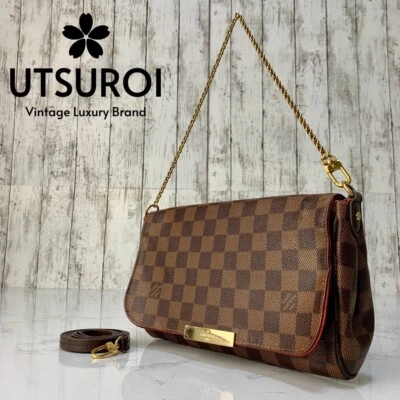 Authentic LOUIS VUITTON Favorite MM Damier Ebene 2Way Crossbody Bag【Condition:A】 - Image 1 of 4