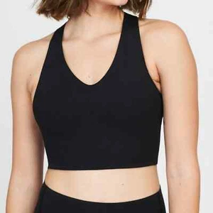 SPANX Sport BH Schwarz XS Longline Medium Support Impact Racerback Sport Yoga - Bild 1 von 12