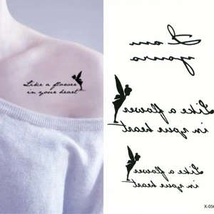 Tatuaje temporal pequeño hada diseño elfo tatuaje adhesivo temporal - Imagen 1 de 3