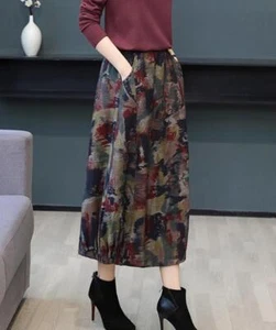 Damenrock Blumenmuster lose Passform 2024 neu Frühlingslaterne Rock Mutterkleid koreanisch - Bild 1 von 11