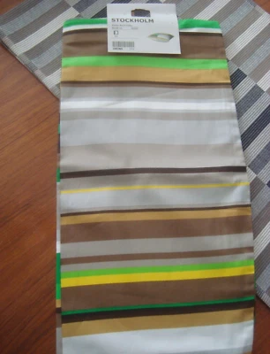 Funda Almohada Stockholm 20 x 20" Verde Marrón Gris Rayas Funda Cojín Foto 1 de 4