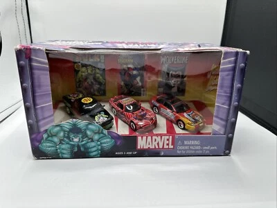 Johnny Lightning MarvelCharacter Cars Lot of 3 Hulk Spiderman and XMen Wolverine - Image 1 of 4