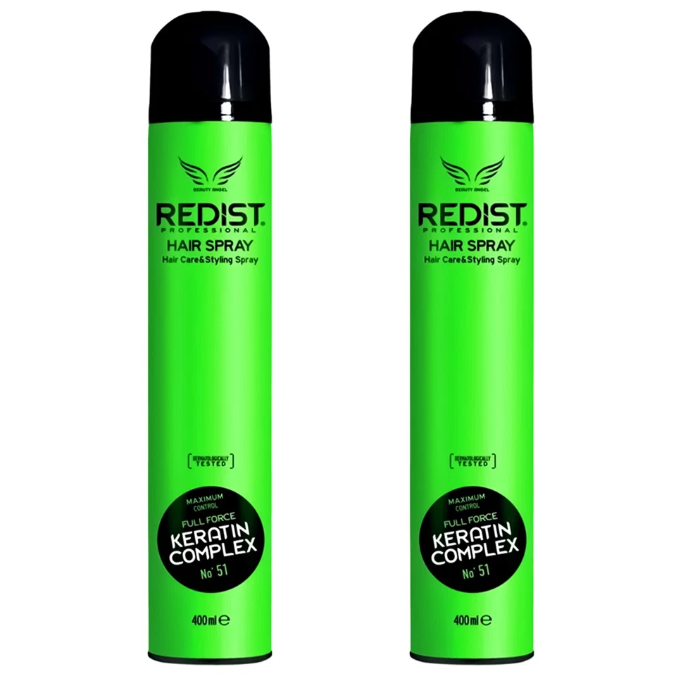 Redist Hair Spray Keratin Complex No.51 | Hair Care & Styling Spray 400ml 2 PCS