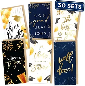 Graduation Cards 30PCS 2024 Money Holder with Envelopes color FREE SHIPPING - Picture 1 of 7