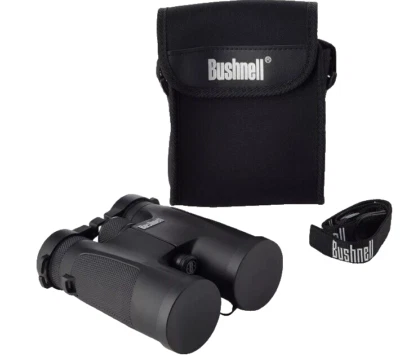 Binoculares Bushnell Explorer 10x42 mm, impermeables, resistentes, prisma de techo, estuche y correa Foto 1 de 2