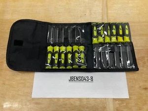 Snap-on Tools NUEVO 12 piezas HI-VIZ agarre suave mini destornillador y juego de selección SGMINI12AHV - Imagen 1 de 6