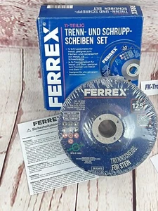 Ferrex Trenn & Schrupp Scheiben 11 teiliges Set Ø 125 mm für Winkelschleifer - Bild 1 von 2