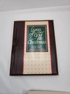 Leaves of Gold at Christmas America's Keepsake Album Inspirational Prose/ Poetry - Picture 1 of 5