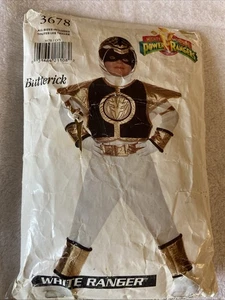 Butterick WHITE POWER RANGER Child Costume CUT No Instruction Insert READ - Picture 1 of 3