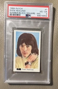 1968 Sven Hedlund Music Card PSA 4 Dutch Gum Number in Black Square # 7 - Picture 1 of 3