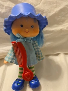 Vintage Strawberry Cheesecake BLUEBERRY MUFFIN PUPPE HUT, SCHUHE, KAMM rot 80er - Bild 1 von 7