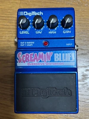 DigiTech Screamin’ Blues Overdrive Distortion Guitar Pedal Used JAPAN - Image 1 of 4