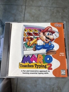 Mario Teaches Typing 2 Instructional Nintendo RARE OOP PC 1996 No Box... - Imagen 1 de 2