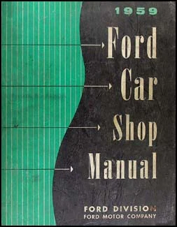 1959 Ford Car Shop Manual Original OEM Dealer Factory Repair Service Book - Image 1 of 4